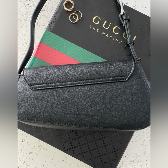 French Connection Faux Leather Alva Shoulder Mini Crossbody Shoulder bag Black - Picture 5 of 8